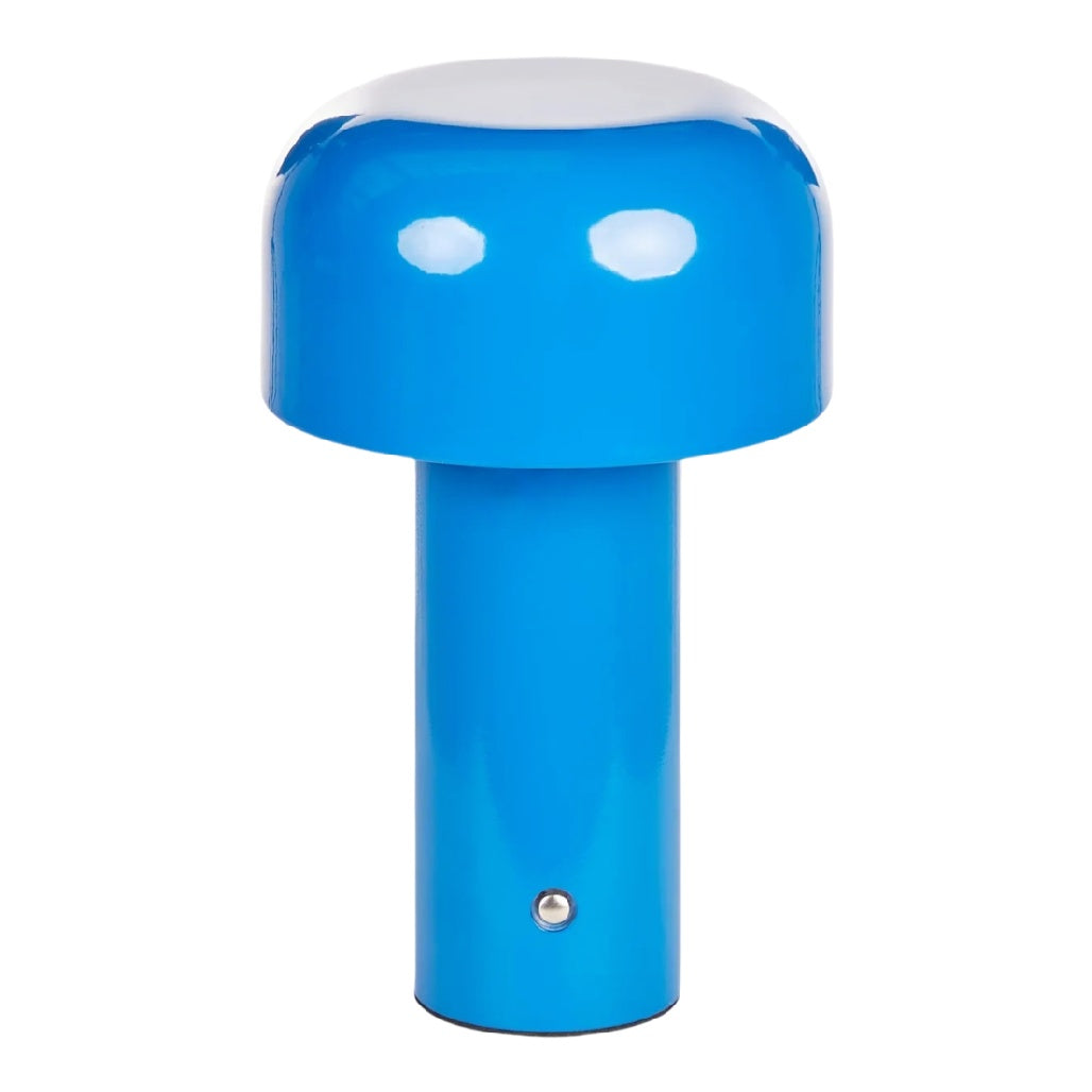 **Lampe de table moderne en métal bleu**